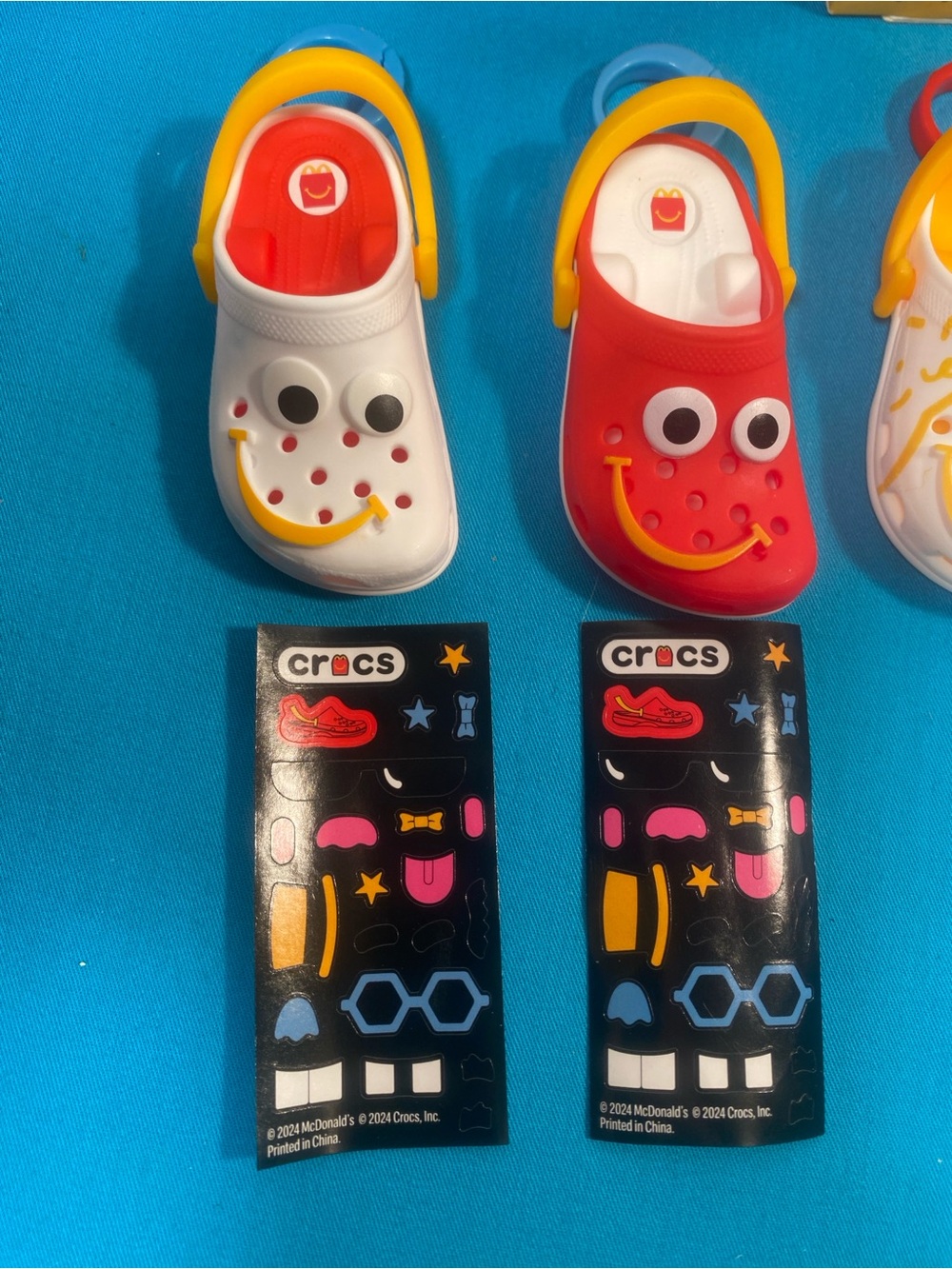 McDonald's Crocs Jibbitz Keychain w/stickers - Picture 2 of 3